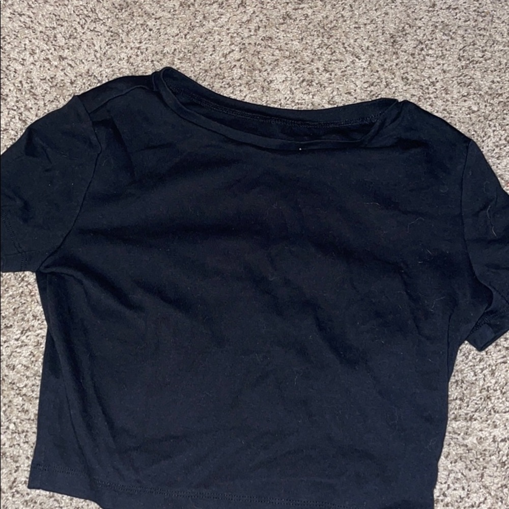 Black crop top